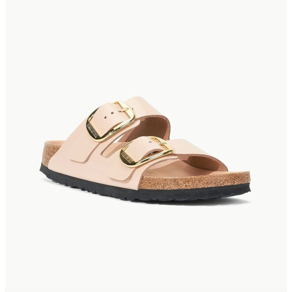 Birkenstock Arizona Big Buckle Sandals Women's US 7-7.5 EU 38 New Beige Slip On